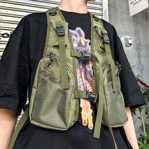 Trendy Outdoor Sports Bag New Multi-Flap Pocket Pants Cycling Hydration Backpack Oxford Cloth <b>Tactical</b> <b>Vest</b> Bag for Running - Product Image 3