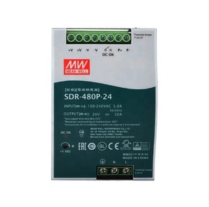 PFCMean bien <span class=keywords><strong>SDR</strong></span>-<span class=keywords><strong>480P</strong></span>-<span class=keywords><strong>24</strong></span> <span class=keywords><strong>SDR</strong></span>-<span class=keywords><strong>480P</strong></span>-48 24V48V 24V20A 48V10A intégré dans l'alimentation ca cc Rail Din alimentation industrielle Meanwell - Product Image 4