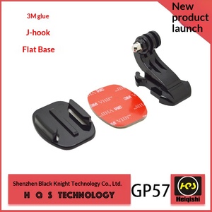 Soporte Fijo para Casco con Base Plana y Adhesivo 3M en Forma de J para Cámaras de Acción GoPro 13 12 11 10 9 8, <span class=keywords><strong>Insta360</strong></span> y DJI - Product Image 2