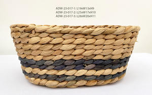 Vente chaude Écologique Flexible Jacinthe D'eau Panier De Rangement Fabriqué À La Main Vintage Style Bol De Fruits pour Le Stockage À La Maison - Product Image 2