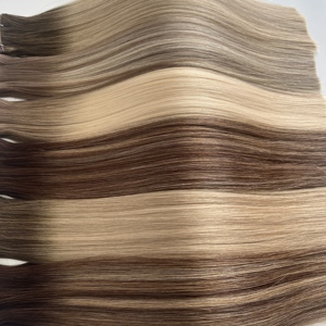 Extensions de cheveux humains vierges européens Genius, tissées, double épaisseur, sans nœuds, lisses comme des baguettes, douces - Product Image 3