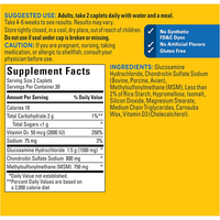 Comprimés de Glucosamine Chondroïtine Rosebest certifiés BPF, marque privée personnalisée, complément de soutien articulaire avec MSM et Vitamine D3