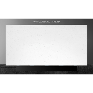 Godltop 4047 Carrara ชุดหินอ่อน OEM/ODM แผ่นควอตซ์เทียมการออกแบบที่ทันสมัยเคาน์เตอร์ห้องครัวสำหรับโรงแรม - Product Image 2