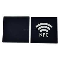Étiquette en silicone NFC RFID 13,56 MHz NTAG424, étiquette intelligente imperméable et pliable pour vêtements et paiements