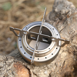 Outdoor <span class=keywords><strong>Camping</strong></span> Mini Titanium Alcohol Kachel Draagbare Wandelen Koken Picknick Alcohol Brander <span class=keywords><strong>Camping</strong></span> Kachel Met Deksel - Product Image 5