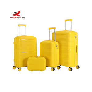 Gift Custom High Quality Travel Trolley Bag Hard Case PP <b>Suitcase</b> Metal Frame Luggage Travel Trolley Case PP Hardshell Case - Product Image 1
