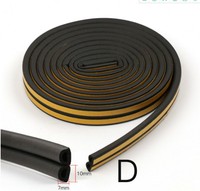 Bande d'étanchéité pour porte, bande d'étanchéité en caoutchouc pour fenêtre, bande de mousse auto-adhésive pour bloc de tirage et blocage du vent, 16F