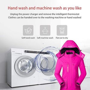 Giacche <span class=keywords><strong>Safari</strong></span> Intelligenti con Ricarica USB per Uomo e Donna, Impermeabili, Antivento, Calde, per Alpinismo, <span class=keywords><strong>Abbigliamento</strong></span> Riscaldato 100% - Product Image 5