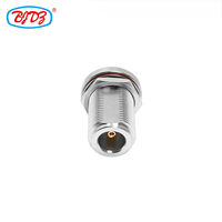 Conector Adaptador Coaxial RF N Hembra para Montaje en Panel a SMA Hembra, en Stock
