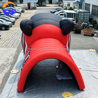 Tente tunnel gonflable géante personnalisée en forme de tigre, en tissu Oxford, avec souffleur, durable, installation facile, alimentation secteur, pour publicité
