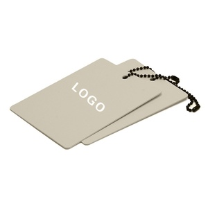 친환경 맞춤형 종이 행택 스윙 태그 의류 가방 신발용 로고 인쇄 및 끈 포함 - Product Image 2