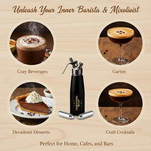 Dispensador de crema de acero inoxidable de 500 ml, cargador de gas para crema batida, herramienta para dispensar crema - Product Image 4