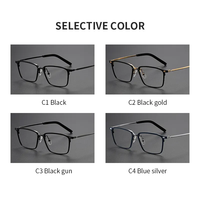 S-971T unisexe rétro affaires nouveau Titan léger rectangle pur 100% titane optique lunettes lunettes monture de lunettes