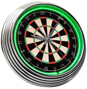 15 Inch <strong>Neon</strong> Light Round Face Wall <strong>Clocks</strong> - Product Image 2