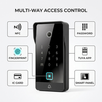 Solución de Hogar Inteligente Hiwink, Videoportero IP Tuya 1080P, 48V PoE para Sistema de Intercomunicación ONVIF, Desbloqueo NFC, Panel Metálico para Exteriores