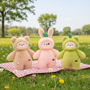 Coussin mignon en forme de fruit (poire, pêche) <span class=keywords><strong>Nicole</strong></span>, en peluche courte rembourrée de coton PP, hauteur 31-50 cm, pour voiture, canapé, bureau - Product Image 6