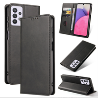 Étui portefeuille en cuir avec béquille et fentes pour cartes pour Samsung Galaxy S26 A72 A52 A32 A22 A70 A50 A20 A21s A82