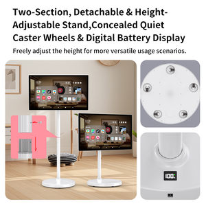 Tableau blanc interactif intelligent sans fil à écran déroulant 32 pouces avec batterie intégrée et écran tactile mobile pour bureaux d'entreprise et commerces de détail - Product Image 3
