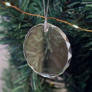 Trang Trí Cây Thông Giáng Sinh MH-GJ020, Thủy Tinh Trang Trí Hình Tròn Bằng Thủy Tinh, Màu Trắng - Product Image 3