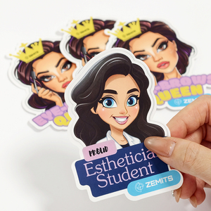 Etiqueta Adhesiva Personalizada con Impresión CMYK a Prueba de Agua, Logotipo de Marca, Embalaje de Vinilo Brillante/Mate, para Botellas de Cosméticos, con Corte Troquelado - Product Image 5