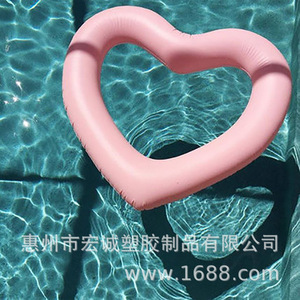 Bouée gonflable rouge en forme de cœur pour adultes, dispositif de flottaison unisexe, flotteur de piscine pour sports nautiques - Product Image 4