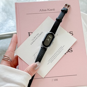 Montre pour <span class=keywords><strong>femme</strong></span> Scottie 9748, nouvelle mode élégante, résistante à l'eau, quartz, bracelet en cuir, acier inoxydable - Product Image 4