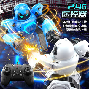 Robot de juguete para niños, juguetes de Control remoto de boxeo de doble batalla, juguete interactivo para padres e hijos, Robot, <span class=keywords><strong>regalo</strong></span> de cumpleaños para niños - Product Image 4