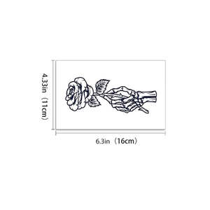 Personnalisé Mignon Crâne <span class=keywords><strong>Serpent</strong></span> Fleur <span class=keywords><strong>Bras</strong></span> Dernier 15 Jours Autocollants De <span class=keywords><strong>Tatouage</strong></span> Semi-permanents Art Corporel Temporaire Jus De <span class=keywords><strong>Tatouage</strong></span> Autocollants - Product Image 6