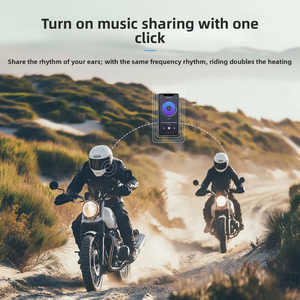 Auriculares Inalámbricos para Casco de Motocicleta C2, Intercomunicador de Largo Alcance de 520 m, Radio FM <span class=keywords><strong>BTH</strong></span> 6.0, Intercomunicador para Moto - Product Image 4