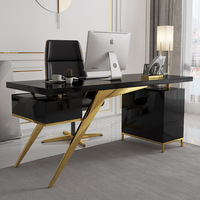Nouvel ensemble de meubles de bureau à domicile de luxe au design italien bureau Mobilier de table de bureau à domicile moderne
