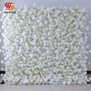 Panel de Flores Artificiales Enrollable, Personalizable, con Rosas, para Decoración de Escenarios de Boda - Product Image 3