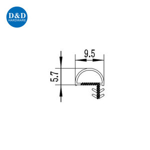 Accessoires <span class=keywords><strong>de</strong></span> <span class=keywords><strong>porte</strong></span> Coupe-froid Bande inférieure <span class=keywords><strong>de</strong></span> <span class=keywords><strong>porte</strong></span> durable Joint d'étanchéité en caoutchouc pour <span class=keywords><strong>porte</strong></span> en bois - Product Image 6