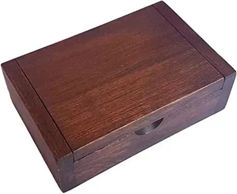 Caixas de armazenamento de madeira sólida de estilos diferentes personalizados e caixa de jóias de madeira