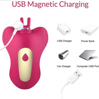 Bundelaanbieding Rode Volwassen Sextoy Vibrator Vibrerende Pen USB Oplaadbare Volwassen Toy Mannelijke Siliconen Vibrator