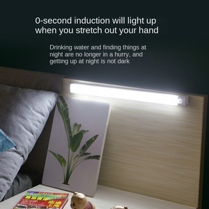 Dormitorio Led Sensor de movimiento inalámbrico armario luz batería recargable ultrafina debajo del gabinete iluminación nocturna para escaleras de cocina - Product Image 5