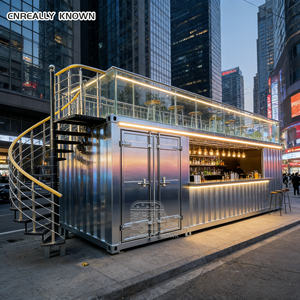 Bar à café de style italien haut de gamme, conteneur de luxe sur mesure avec cuisine - Product Image 1