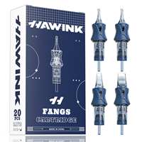 HWAINK 20 stuks vingerkussentjes tattoo cartridges professionele tattoo naalden cartridge naald voor artiesten
