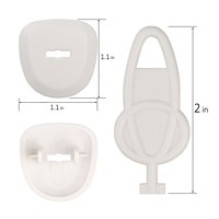 Produits en gros de l'usine Gaixie : Protection de sécurité électrique domestique américaine pour enfants, bébés et tout-petits – Cache-prise ABS anti-choc pour bébé