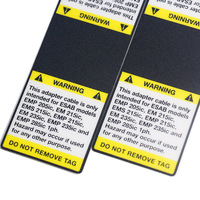 Autocollant en PVC personnalisé durable, autocollant d'avertissement et étiquette d'emballage d'instructions du produit pour affichage électronique
