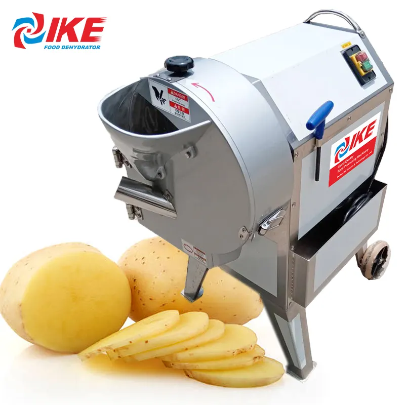 Tatlı patates dicing makinesi patates cipsi kesme makinesi meyve kök sebze patates dilimleme makinesi