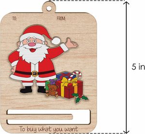 Figurines artisanales écologiques en bois de Père Noël, bonhomme de neige et sapin de Noël pour la décoration de la maison pour le Nouvel An et Noël - Product Image 6