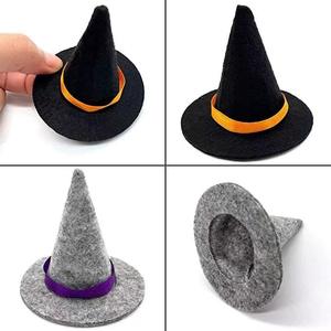Accesorios <span class=keywords><strong>de</strong></span> fiesta <span class=keywords><strong>de</strong></span> Halloween calabaza araña <span class=keywords><strong>bruja</strong></span> Mini <span class=keywords><strong>sombrero</strong></span> diadema <span class=keywords><strong>pelo</strong></span> Mini fieltro <span class=keywords><strong>bruja</strong></span> sombreros para muñecas elfo - Product Image 6