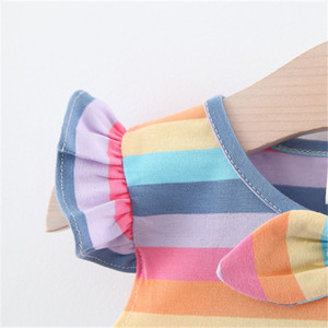 Nouvelle robe arc-en-ciel de haute qualité pour enfants, avec différents types de matériaux, fabriquée en Chine - Product Image 6