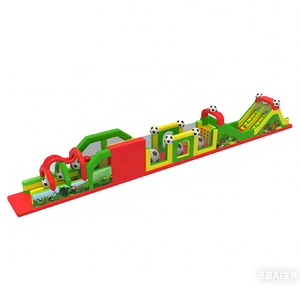 Parco Gonfiabile con Percorso a Ostacoli a Tema Calcio per Bambini e Adulti - Product Image 1