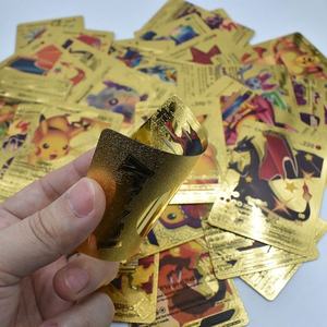 55 cartes de collection Pokémon TCG assorties par boîte, cartes rares Vmax <span class=keywords><strong>GX</strong></span> en feuille d'or, pack de cartes à collectionner pour enfants, cadeaux - Product Image 6