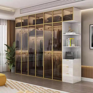 Organizador de armario de dormitorio personalizado de estilo moderno, duradero, con cajones empotrados, puerta de MDF. - Product Image 5