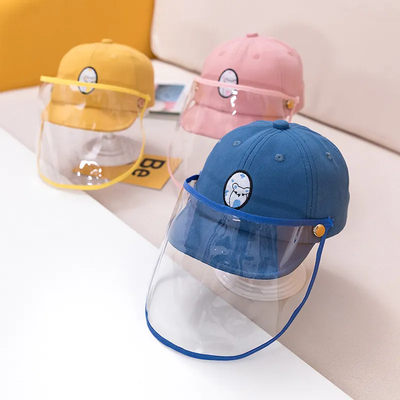 Casquette de baseball pour enfants en bas âge, logo personnalisé, protection faciale, chapeau de protection pour le visage