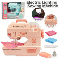 Machine à coudre électrique Yuglow pour enfants, mini jouet d'imitation d'appareil ménager pour filles, idéal pour la maternelle et l'interaction parent-enfant
