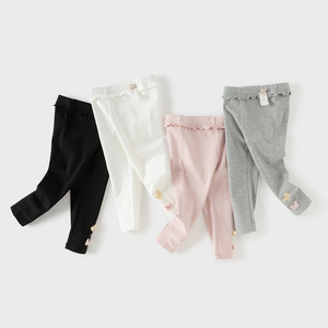 DB1260247 DAVE BELLA Pantaloni per Bambini Nuovi Stili Primaverili <span class=keywords><strong>Leggings</strong></span> per Bambine <span class=keywords><strong>Leggings</strong></span> Casual Elasticizzati in Maglia - Product Image 4