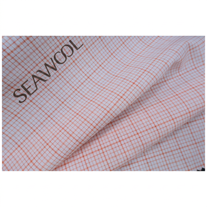 Seawool Fabric SWL-5E1629, Recycled PET/Polyester Blend Q-Dry Breathable Woven Fabric for Men's Casual Shirting - Product Image 1